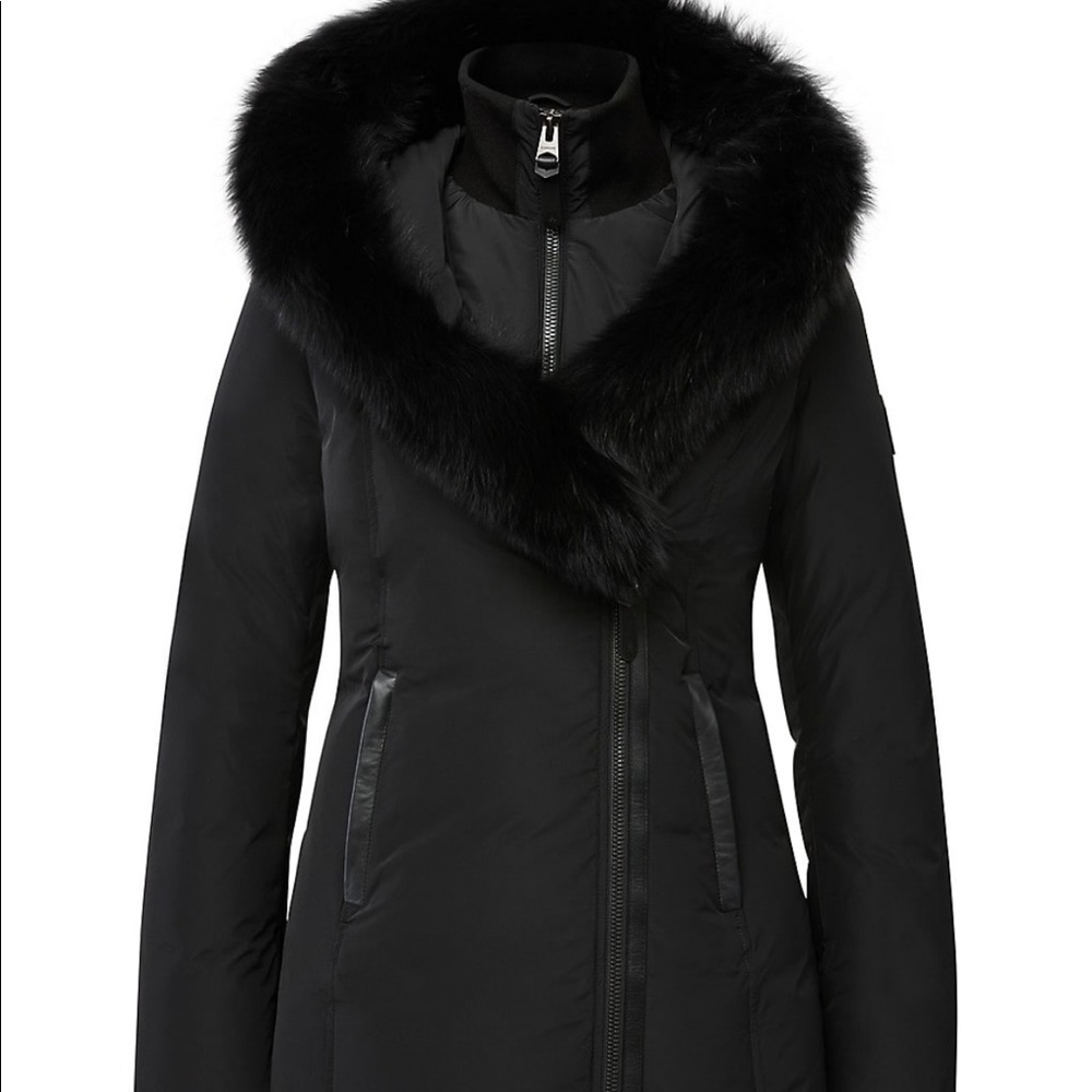 Mackage AKIVA down Fur Lined Hood, S, BLACK/BLACK SOLD OUT